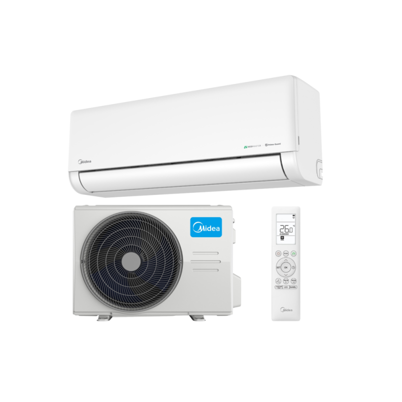Klimatyzator Ścienny MIDEA SOLSTICE Split 2,6 kW (Zestaw) - KEZ-09N8-A1