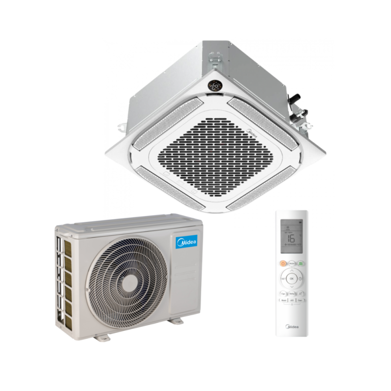 Klimatyzator kasetonowy MIDEA Compact Breezeless Split 3.5 kW (Zestaw) - KMCA4-12N8-A1