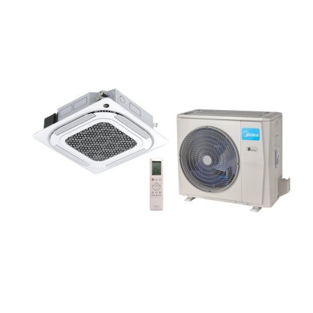 Klimatyzator kasetonowy MIDEA Slim Breezeless Split 10.6kW (Zestaw) - KMCD-36N8-C1