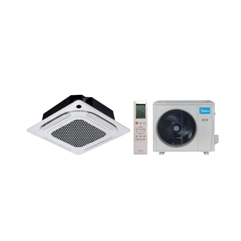 Klimatyzator kasetonowy SLIM Breezeless MIDEA Split 12.1kW (Zestaw) - KMCD-42N8-C3